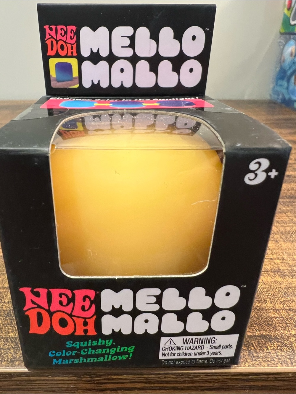💛Authentic & Awesome NeeDoh Mello Mallo Color-Changing Squishy 💛Yellow